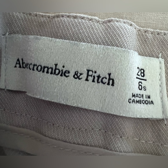 Abercrombie & Fitch Light Taupe Sloane Tailored Wide Leg Pant - 28/6 Short - Picture 5 of 11